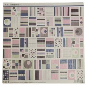 Mini Memories Kate Cardstock Alphabet Stickers Pastel Upper‎ Case Scrapbooking